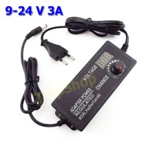 อะแดปเตอร์ ปรับโวลท์ได้ 9V-24V อแดปเตอร์ชาร์จ อะแดปเตอร์ปรับพลังงาน พร้อมหน้าจอแสดงผล AC/DC Adapter