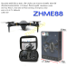 โดรนบังคับ  พับได้ รีโมท 2.4GHz มีไฟ มีกล้อง ถ่ายภาพ วีดีโอ ตีลังกาได้ ZHME88